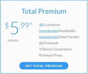 total VPN premium plan signup