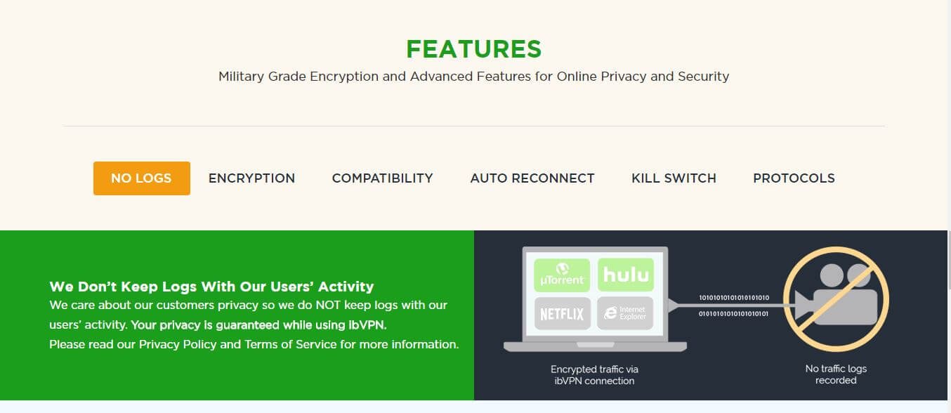 ib vpn review features