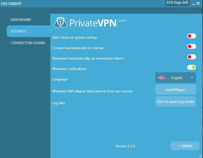 Private VPN review software