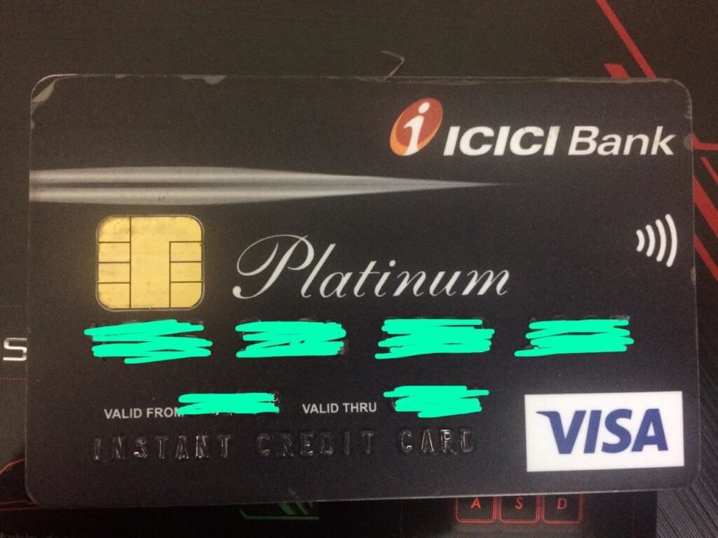 ICICI Bank Platinum Credit Card against fixed deposit.