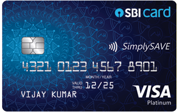 SBI Simply Save Credit Card. Best credit cards for students in India.
